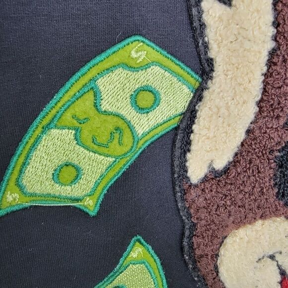 Reason brand Nyc "Rain Makers Club" black sweatshirt size xl - Picture 4 of 8